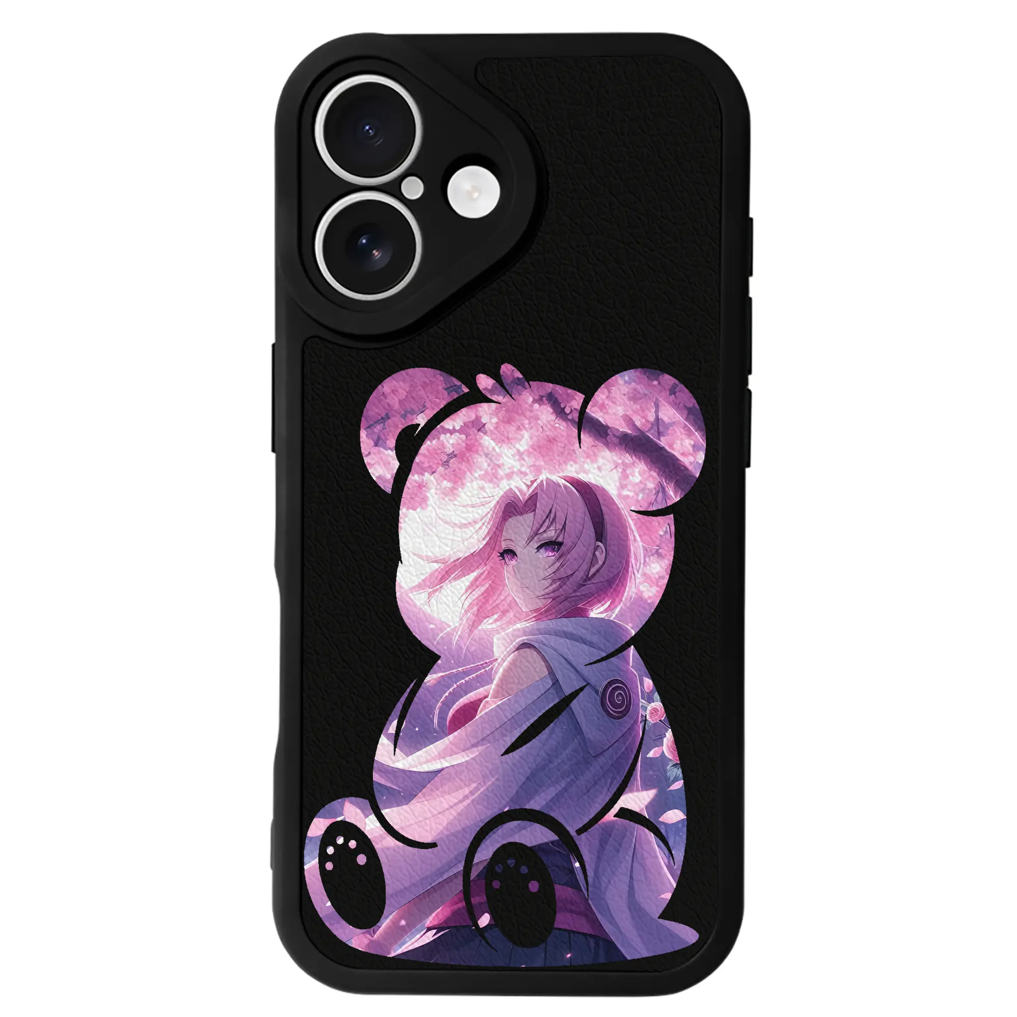 ナルト グッズ はるの さくら - IPhone 16シリーズ対応 ・ シリコンスマホケース ・ レザー調 ・ 高精度フィット ・ 耐衝撃 ・ ワイヤレス充電対応 ・ 精密カット